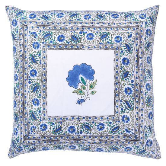 Janvi Reversible Pillow Cover - Blue